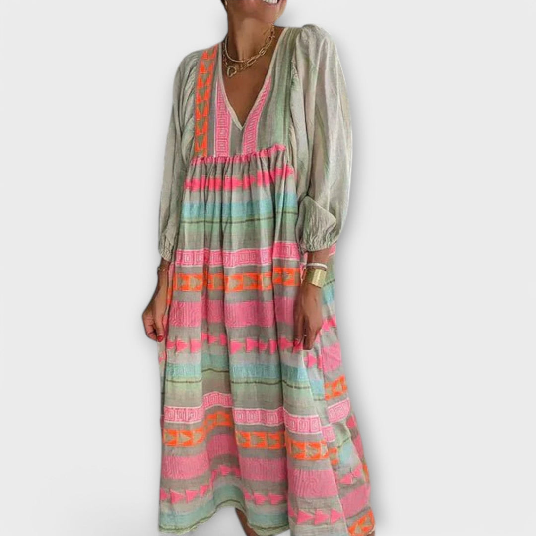 Dana™ | Rochie colorată în formă de A