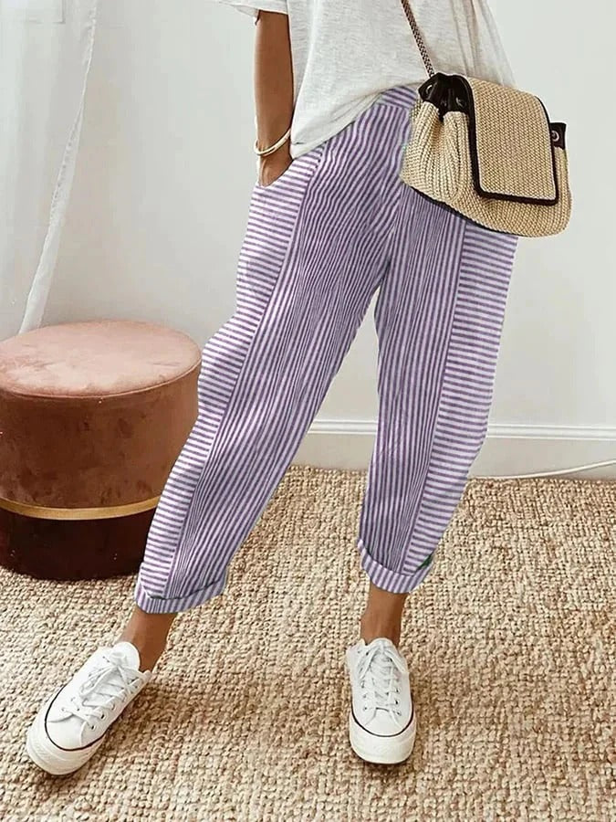 Lola | Pantaloni De Vară Relaxați cu Croială Largă