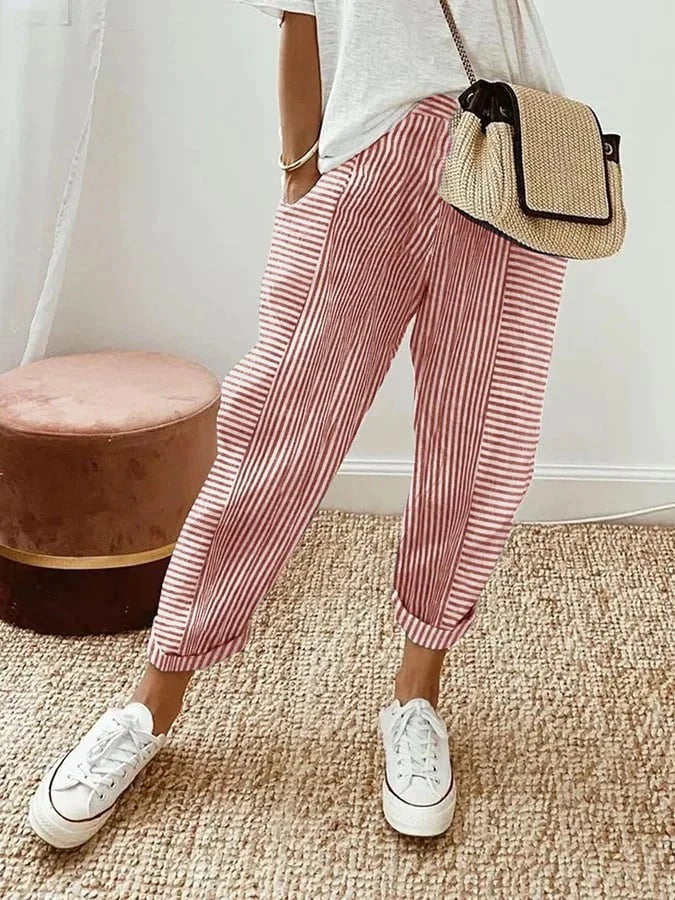 Lola | Pantaloni De Vară Relaxați cu Croială Largă