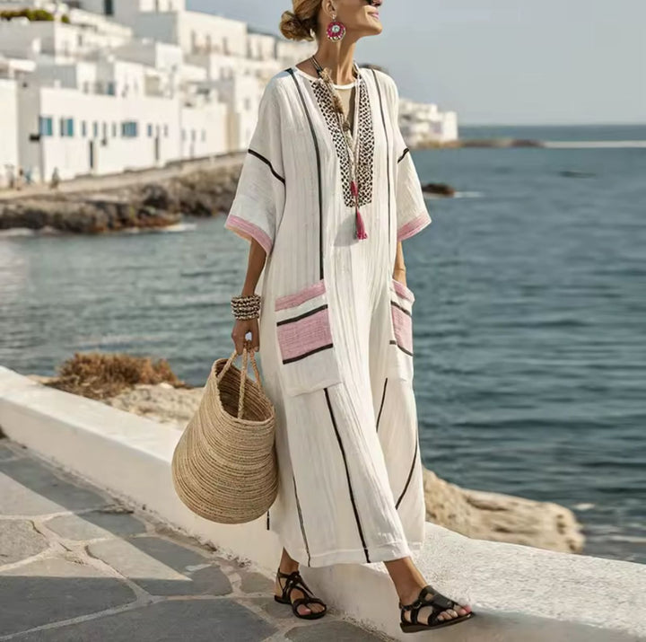 Elegant Mary - Rochie lungă de plajă pentru un look estival la modă