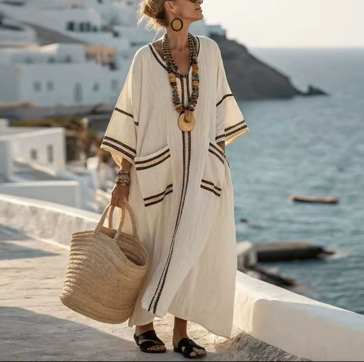 Elegant Mary - Rochie lungă de plajă pentru un look estival la modă
