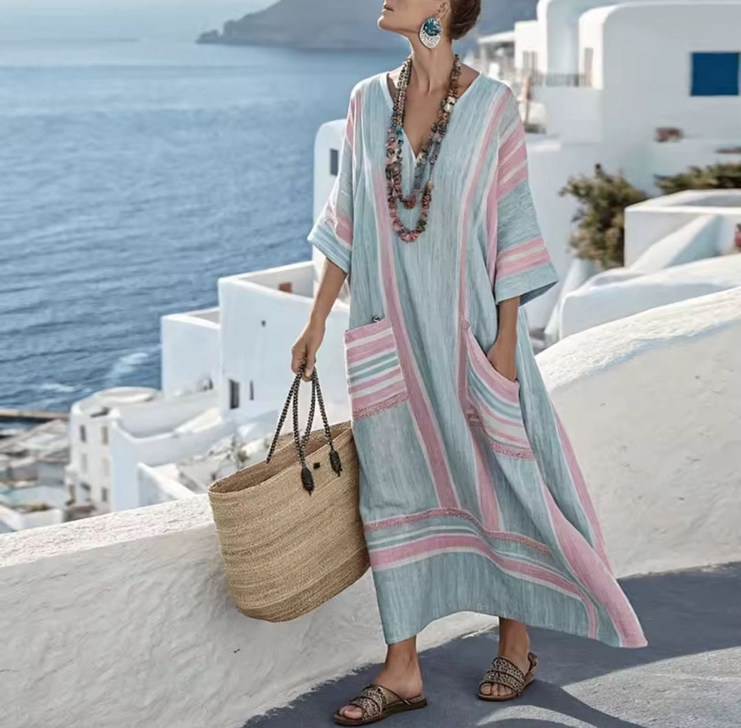 Elegant Mary - Rochie lungă de plajă pentru un look estival la modă